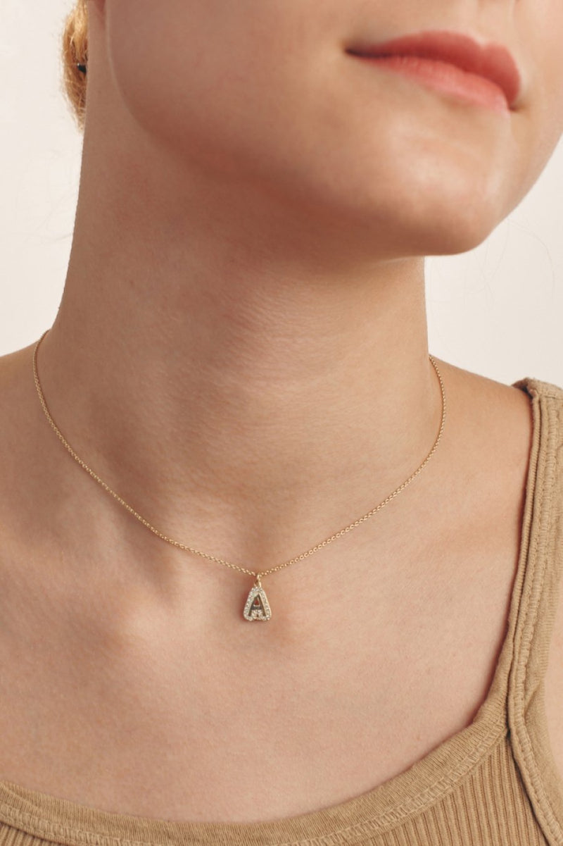 Pave Bubble Initial Pendant | Jewelry lookbook, Jewelry accessories ideas,  Edgy jewelry